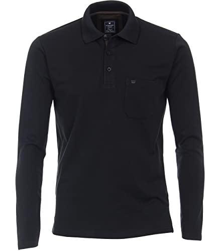 Redmond Polo-Shirt Langarm Uni nah 90 schwarz 3XL von Redmond