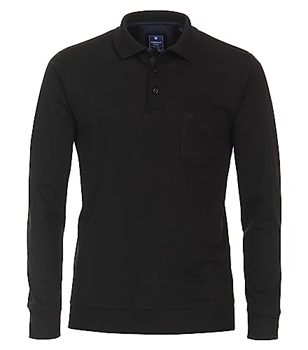 Redmond Polo-Shirt Langarm Uni 90 schwarz XXL von Redmond