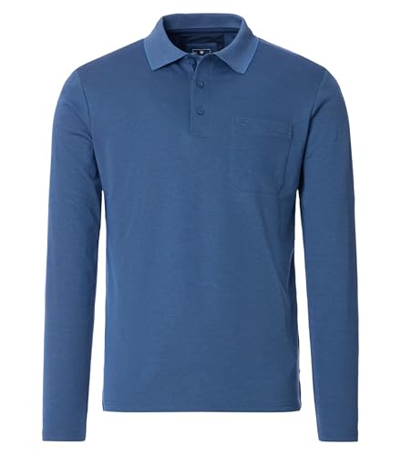Redmond Polo-Shirt Langarm Uni nah 113 blau XXL von Redmond