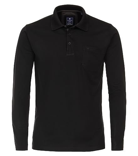 Redmond Polo-Shirt Langarm Uni nah 91 schwarz 5XL von Redmond