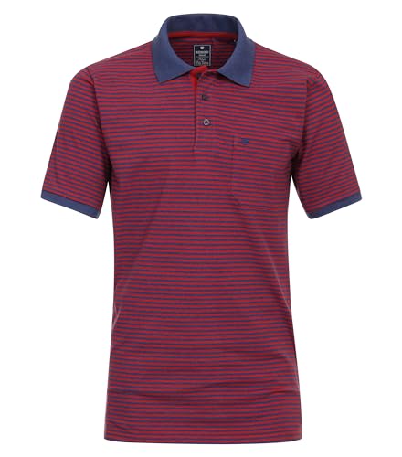 Redmond Polo-Shirt gestreift 50 rot 3XL von Redmond