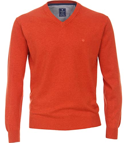 Redmond - Herren Pullover mit V-Ausschnitt (600), Größe:L, Farbe:Orange (211) von Redmond