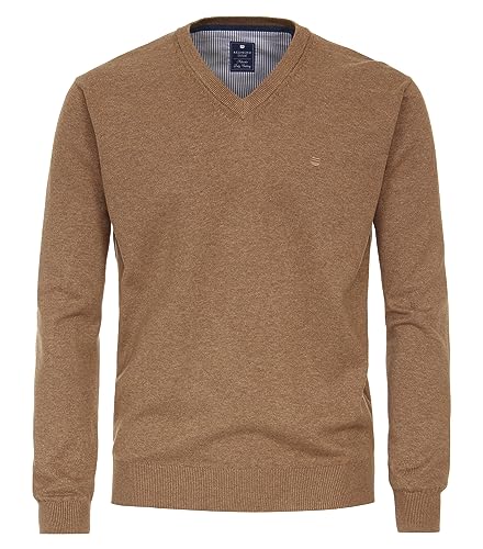 Redmond - Herren Pullover mit V-Ausschnitt (600), Größe:6XL, Farbe:Camel (303) von Redmond