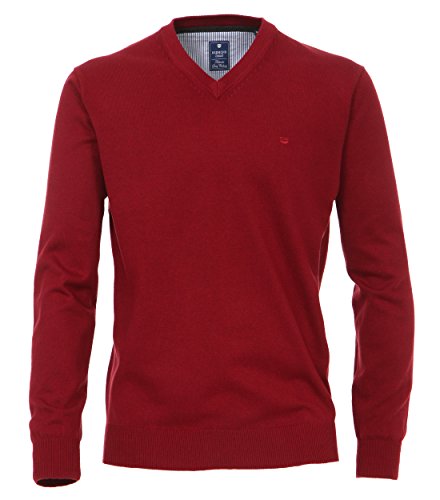 Redmond - Herren Pullover mit V-Ausschnitt (600), Größe:S, Farbe:Rot(58) von Redmond