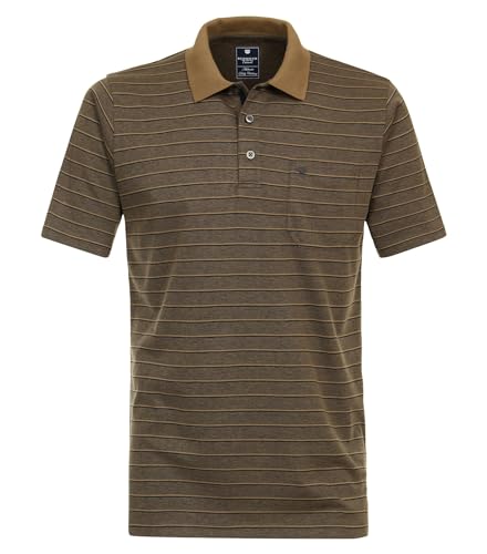 Redmond - Regular Fit - Herren Polo Shirt, Wash & Wear (241860900), Größe:L, Farbe:Braun(30) von Redmond