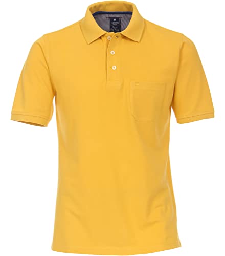 Redmond - Regular Fit - Herren Polo Shirt (900),Gelb(43),5XL von Redmond