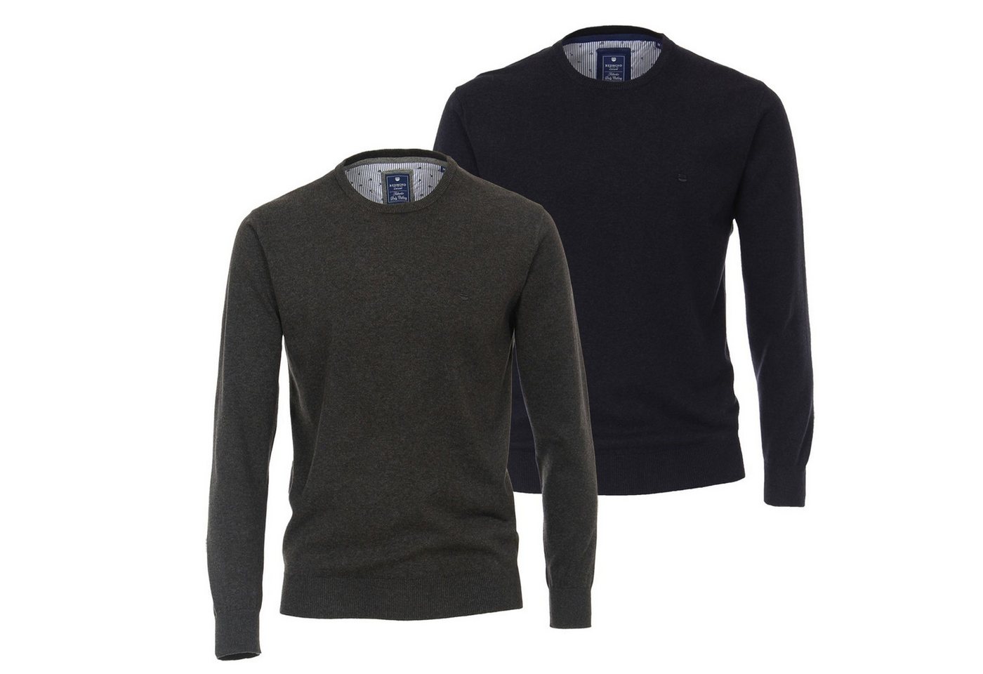 Redmond Rundhalspullover Pullover (1-tlg) hochwertige Qualität mit Rundhals-Ausschnitt im 2er Pack von Redmond