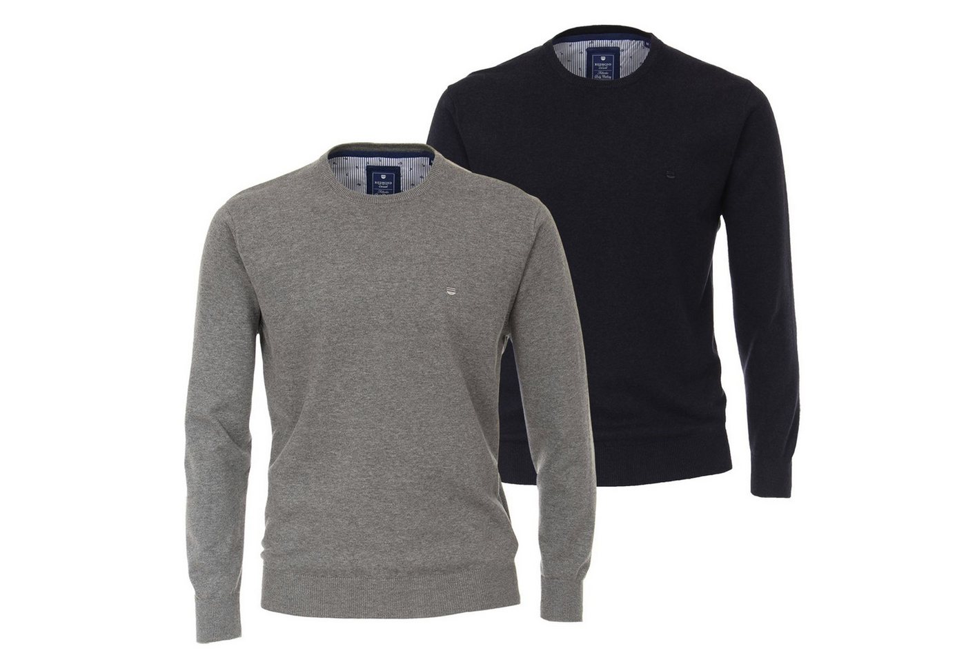 Redmond Rundhalspullover Pullover (1-tlg) hochwertige Qualität mit Rundhals-Ausschnitt im 2er Pack von Redmond