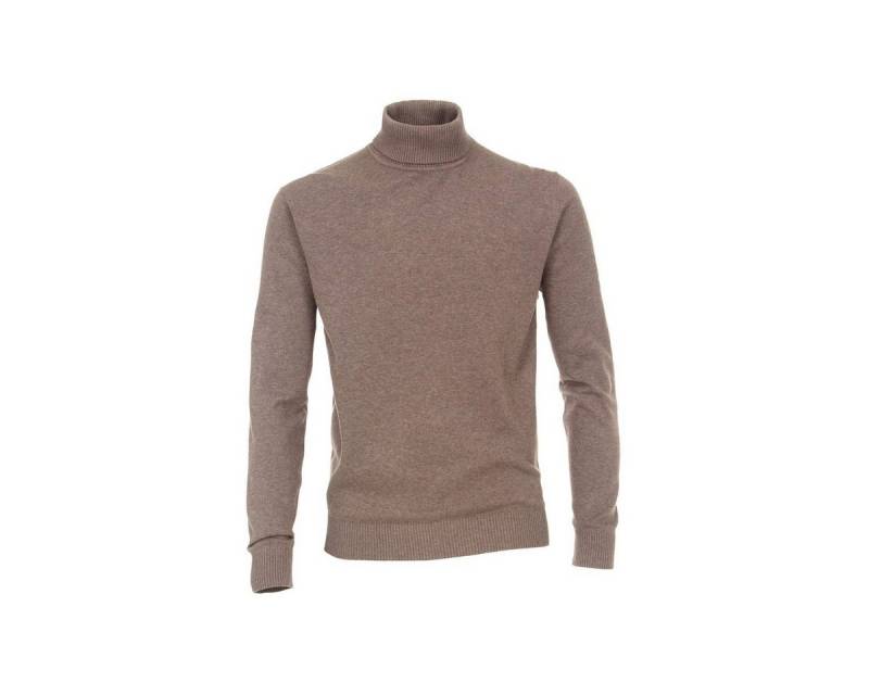 Redmond Rundhalspullover Troyer für Herren in braun (1-tlg) von Redmond