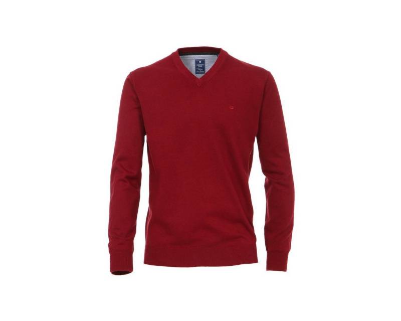 Redmond Rundhalspullover Redmond Herren Pullover unifarben Hoher Melange Pullover unifarben (1-tlg) von Redmond