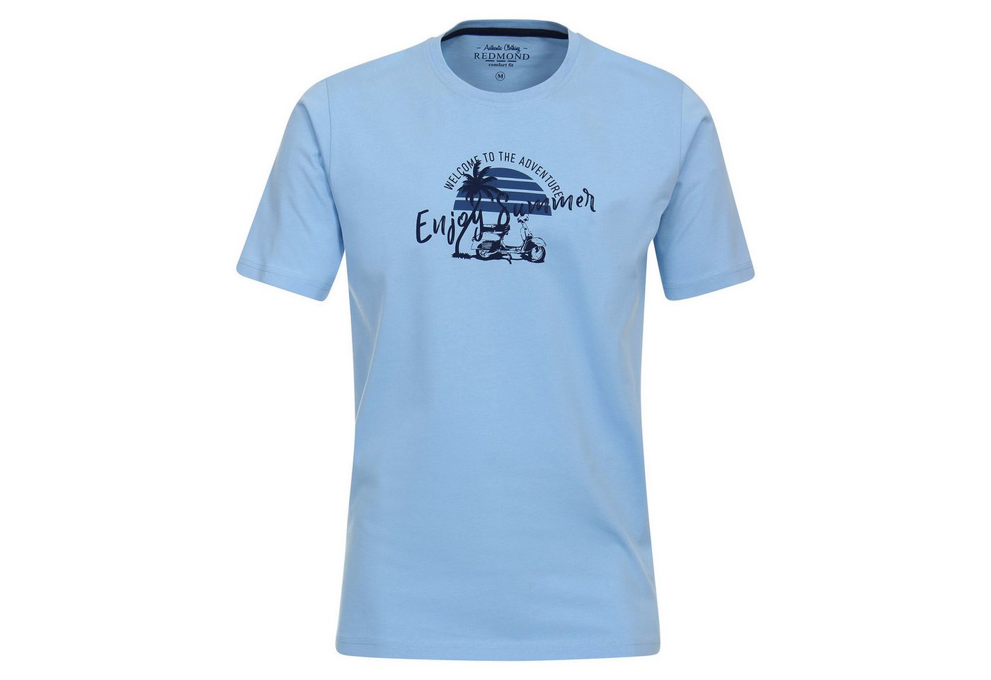 Redmond Rundhalsshirt Redmond T-Shirt XXL hellblau sommerlicher Print Redmond Rundhalsshirt Redmond T-Shirt XXL hellblau sommerlicher Print von Redmond
