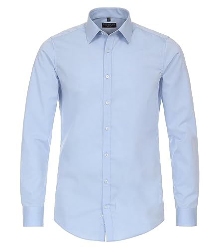 Redmond - Slim Fit - Herren Langarm Hemd, (140130), Größe:L, Farbe:Blau(10) von Redmond