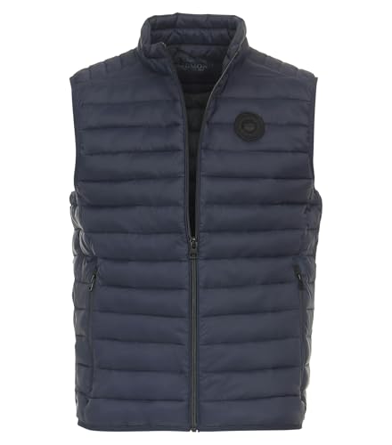 Redmond Steppweste ohne Arm Stehkragen Reißverschluss dunkelblau Größe XL von Redmond