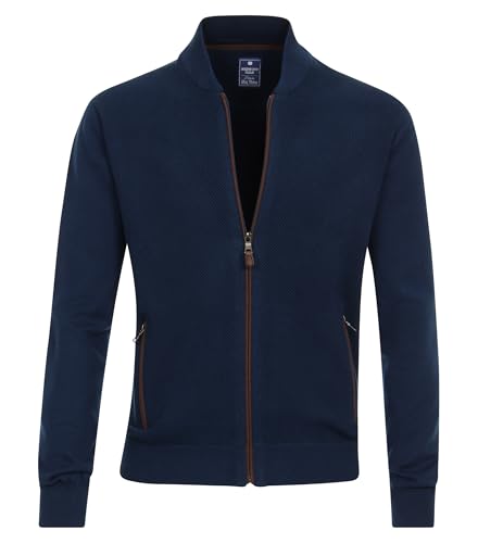Redmond - Casual Fit - Herren Cardigan College Strickjacke (Art.Nr.: 627), Größe:S, Farbe:Blau(17) von Redmond