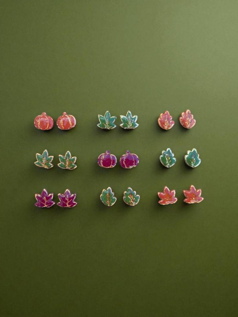 Kleine Herbst Autumn Fall Halloween Falloween Studs Edelstahl Ohrstecker Stecker Blattgold Klattkupfer Ahornblatt Eichenblatt Kürbis Pumpkin Kleine Herbst Autumn Fall Halloween Falloween Studs Edelstahl Ohrstecker Stecker Blattgold Klattkupfer Ahornblatt Eichenblatt Kürbis Pumpkin von RedmountainEarrings