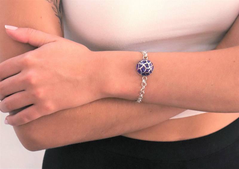 Redó Florence 1989 - Clotilde Armband, Sterlingsilber Mit Unzerbrechlicher Kathedralen-Emaille. Handgefertigt in Florenz Italien von RedoFlorence1989