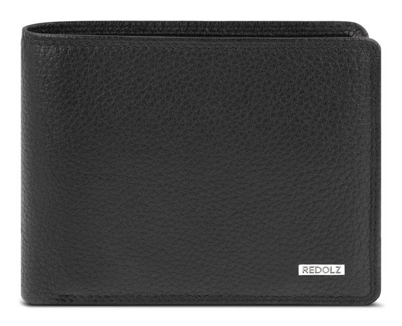 Redolz Geldbörse 4 + 4 CC Coin Wallet, aus echtem Leder mit RFID-Blocker Schutz von Redolz