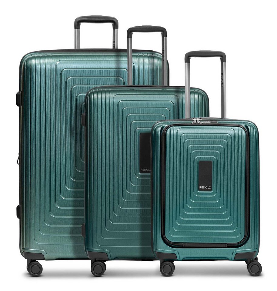 Redolz Trolleyset Trolley Set 3-teilig (S Exp. Front Pocket), 4 Rollen, (Set, 3 tlg) von Redolz