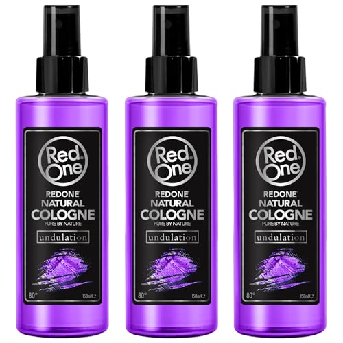 RedOne Aftershave Natural Barber Spray Cologne – Undulation 3x 150ml | Langanhaltender Duft | Premium Pflegeprodukt | 3 Stück von Redone