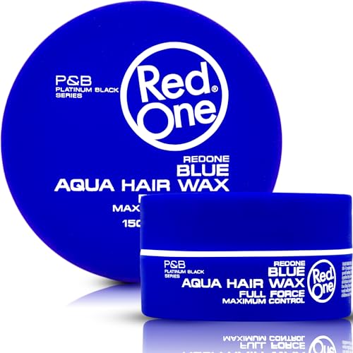 RedOne Aquatisches Haarwachs Blau 150 ml | Ultra-Halt | Haarwachs für Männer und Frauen | Kaugummi Duftend | Maximale Kontrolle von Redone