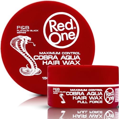RedOne Aquatisches Haarwachs Cobra 150ml | Kantenkontrolle | Ultra-Halt | Haarwachs für Männer und Frauen | Erdbeerduft | Maximale Kontrolle von Redone