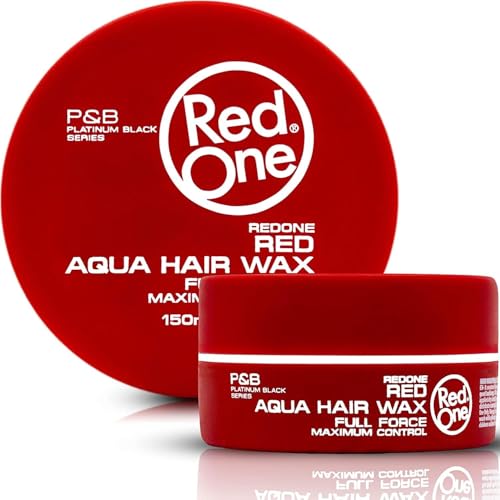 RedOne Aquatisches Haarwachs Rot 150ml | Kantenkontrolle | Ultra-Halt | Haarwachs für Männer und Frauen | Erdbeerduft | Maximale Kontrolle von Redone