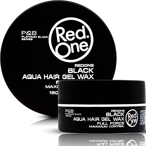 RedOne Aquatisches Haarwachs Schwarz 150ml | Haarwachs für Männer und Frauen | Ultra-Halt | Grüner Zitronenduft | Maximale Kontrolle von Redone