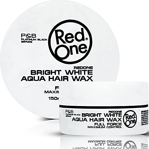 RedOne Aquatisches Haarwachs Weiß 150ml | Kantenkontrolle | Ultra-Halt | Haarwachs für Männer und Frauen | Erdbeerduft | Maximale Kontrolle von Redone
