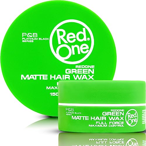RedOne Mattes Haarwachs Grün150 ml | Ultra Halt | Haarwachs für Männer und Frauen | Kokosnussduft | Maximale Kontrolle von Redone
