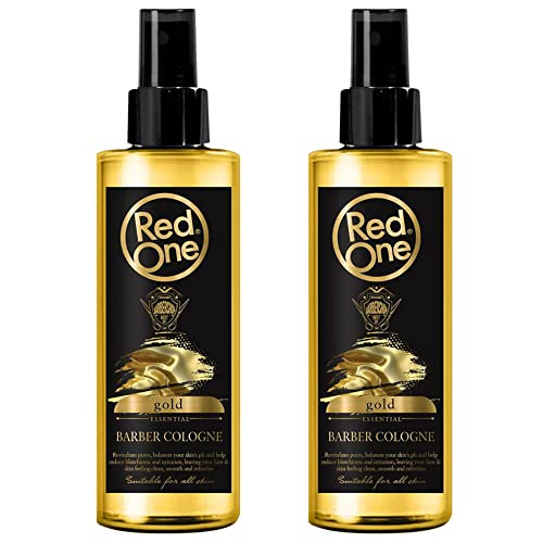 Redone Aftershave Natural Spray Barber Cologne Gold 2x 150 ml | Lang anhaltender Duft | Premium Pflegeprodukt für Männer | 2 Stück von Redone