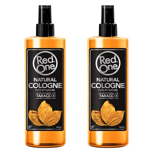 Redone Aftershave Natural Spray Barber Cologne Tabak 2x 400 ml | Lang anhaltender Duft | Premium Pflegeprodukt für Männer | 2 Stück von Redone