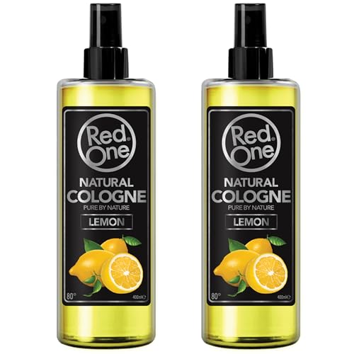 Redone Aftershave Natural Spray Barber Cologne Zitrone 2x 400 ml | Lang anhaltender Duft | Premium Pflegeprodukt für Männer | 2 Stück von Redone