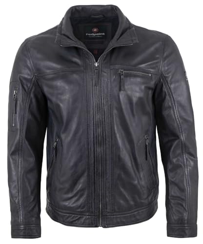 Redpoint - Herren Echtleder Lederjacke Neuseeländisches Lammnappa Navy/Anthra Größe 58 von Redpoint