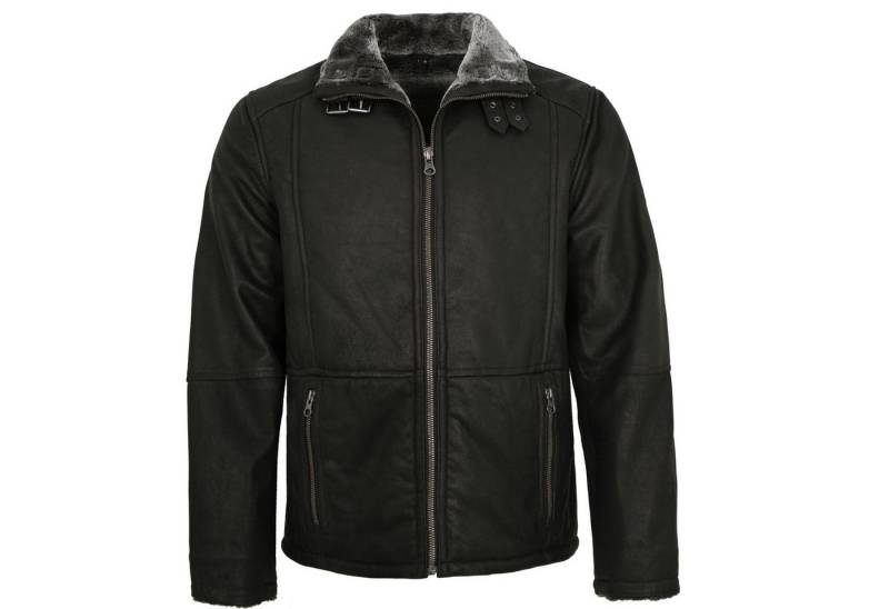 Redpoint Lederjacke Piere Redpoint - Herren Lederjacke Lammnubuk Kunstfell schwarz Redpoint Lederjacke Piere Redpoint - Herren Lederjacke Lammnubuk Kunstfell schwarz von Redpoint
