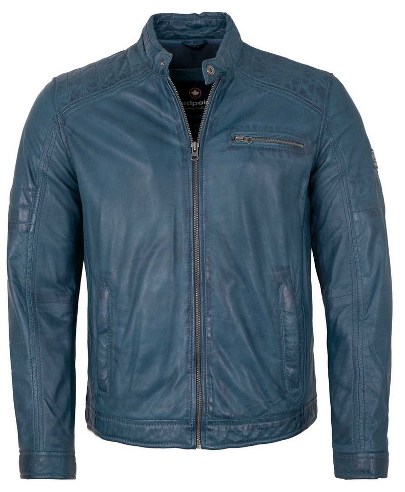 Redpoint Lederjacke Redpoint - Herren Lederjacke Lammnappa türkisblau von Redpoint