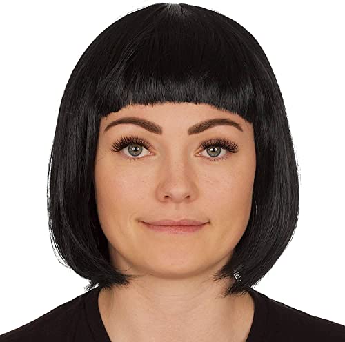 Redstar Fancy Dress - Damen Bob-Perücke - Kostüm Party Cosplay Accessoire - Schwarz von REDSTAR FANCY DRESS