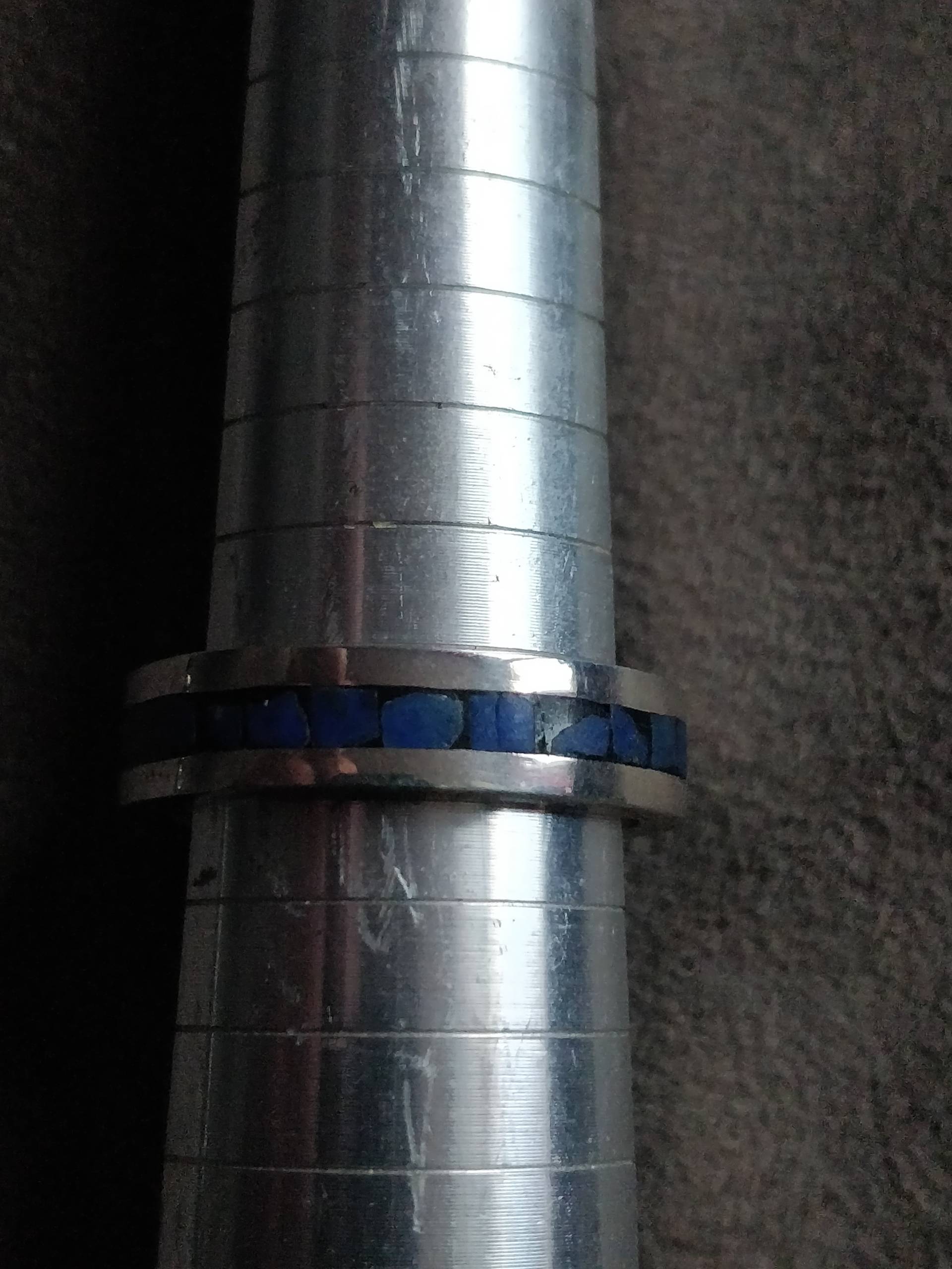 Bandring, Chip Inlay, Southwest Style, Neuer Alter Lagerbestand Aus Den 1990Er Jahren von Redstartradingpost
