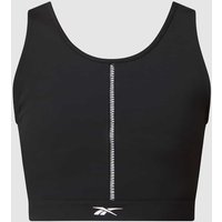 Reebok Active Crop Top mit Kontrasteinsätzen in Black, Größe L von Reebok Active