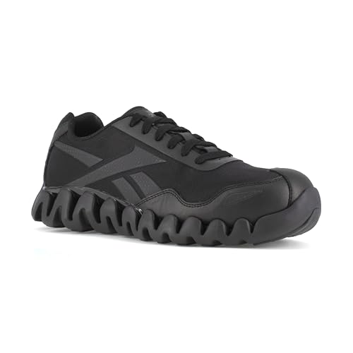 Reebok Work Herren Rb3016 Mens Zig Pulse Work Safety Composite Toe Shoe Black and Red Arbeit und Sicherheit, Schwarz Reebok Work Herren Rb3016 Mens Zig Pulse Work Safety Composite Toe Shoe Black and Red Arbeit und Sicherheit, Schwarz von Reebok Work