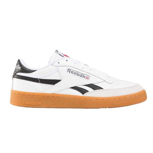 Reebok Herren Club C Revenge Vintage Sneaker, White/Black/Gum, 47 EU von Reebok