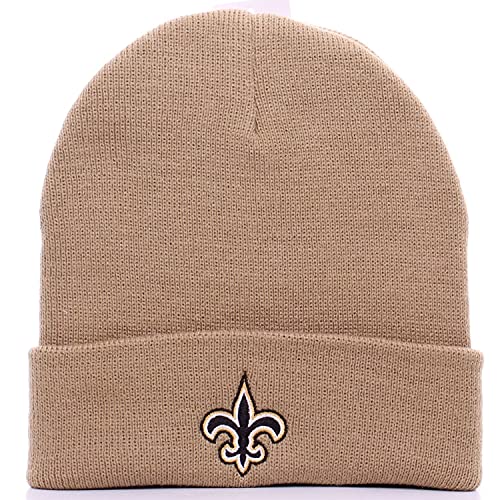 Genuine Merchandise New Orleans Saints Team Color Gold Knit Cuff Beanie Hat Cap von Reebok