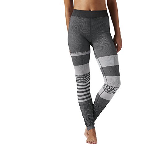 Reebok AY0992 Women's Yoga Seamless Tight, Coal - XS Reebok AY0992 Women's Yoga Seamless Tight, Coal - XS von Reebok