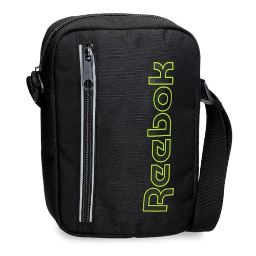 Reebok Adisson Messengerhülle Schwarz 15x21x5 cms Polyester, Schwarz, Talla única, Umhängetasche von Reebok