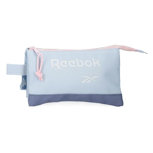 Reebok Andrew Dreifach-Federmäppchen, Blau, 22 x 12 x 5 cm, Polyester, von Joumma Bags, blau, Dreifaches Federmäppchen von Reebok