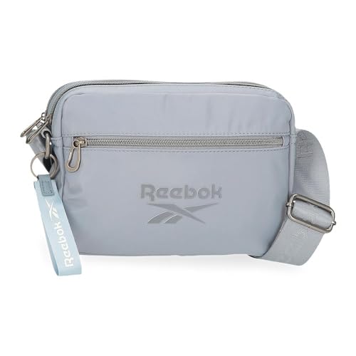 Reebok Annabel Joumma Bags Umhängetasche mit Zwei Fächern, Blau, 25 x 16 x 6,5 cm, Polyester und PU, blau, Umhängetasche mit Zwei Fächern von Reebok