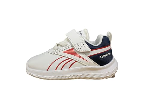 Reebok Baby-Jungen Rush Runner 5 SYN TD Sneaker, FTWRWHITE/VECTORNAVY/VECTORRED, 23 EU von Reebok