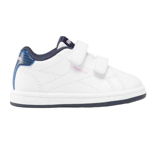 Reebok Baby-Mädchen RBK ROYAL Complete CLN 2.0 2V Sneaker, White/ASTROROSE/VECTORNAVY, 26 EU von Reebok