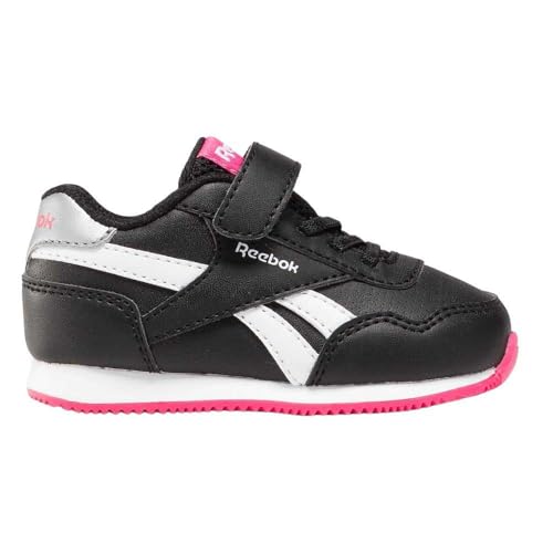 Reebok Baby-Mädchen ROYAL CL Jog 3.0 1V Sneaker, Black/BOLDPINK/White, 24 EU von Reebok