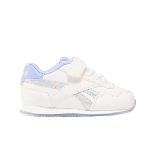 Reebok Baby-Mädchen ROYAL CL Jog 3.0 1V Sneaker, FTWWHT/LILGLW/PORPNK, 26 EU von Reebok