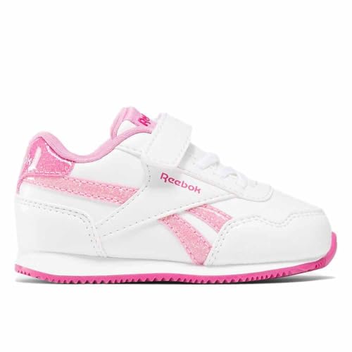 Reebok Baby-Mädchen ROYAL CL Jog 3.0 1V Sneaker, White/JASPNK/SEPRPI, 23 EU von Reebok